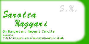 sarolta magyari business card